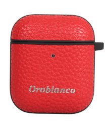 Orobianco(オロビアンコ)/オロビアンコ Orobianco AirPods 2 ケース カバー iPhone アイフォン エアーポッズ メンズ レディース シュリンク PU LEATHE/レッド