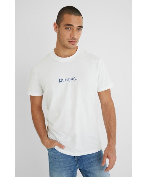 Desigual(デシグアル)/メンズ Tシャツ半袖 SURF COLLAGE/ホワイト系