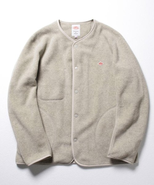 NOLLEY’S goodman(ノーリーズグッドマン)/【DANTON/ダントン】フリースカーディガン FLEECE COLLARLESS JACKET  #JD－8939/キナリ