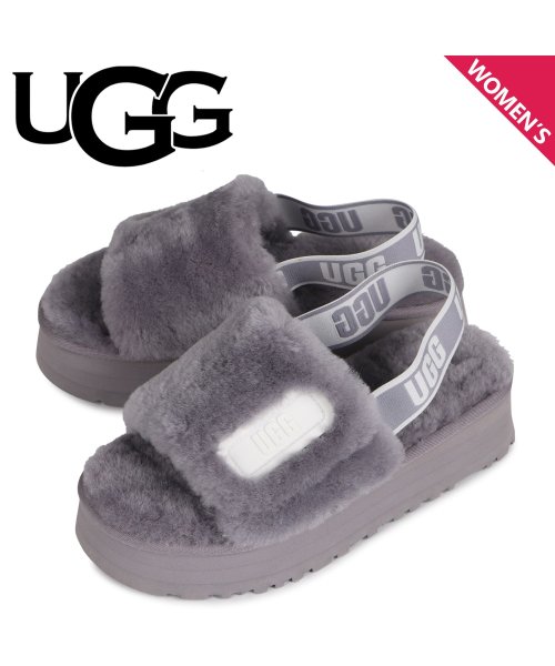 UGG アグ サンダル レディース 厚底 ファー ディスコ スライド DISCO 