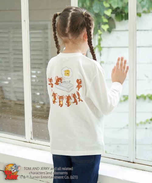 ROPE' PICNIC　KIDS(ロぺピクニックキッズ)/【KIDS】【TOM and JERRY】ロングTシャツ/ホワイト（10）