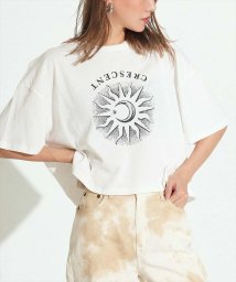 ANAP(アナップ)/クロップドモチーフプリントTシャツ/ホワイト