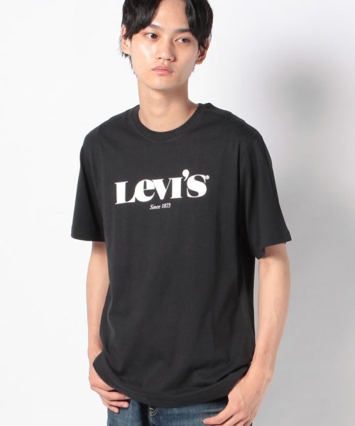LEVI’S OUTLET(リーバイスアウトレット)/SS RELAXED FIT TEE MV SSNL LOGO 2 CAVIAR+/ブラック
