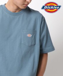 MARUKAWA(マルカワ)/【Dickies】ディッキーズ Tシャツ ワンポイント 刺繍 ワッペン 半袖 ポケット ティーシャツ ポケットTシャツ ポケットT ポケT ストリート アメカジ/サックス