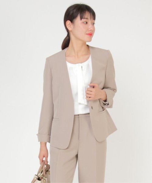 セール ノーカラージャケット2 セットアップ イッカラウンジ Ikka Lounge Magaseek