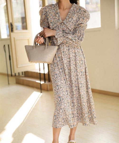 花柄ワンピース レディース 小花柄 Aimoha アイモハ Aimoha Magaseek