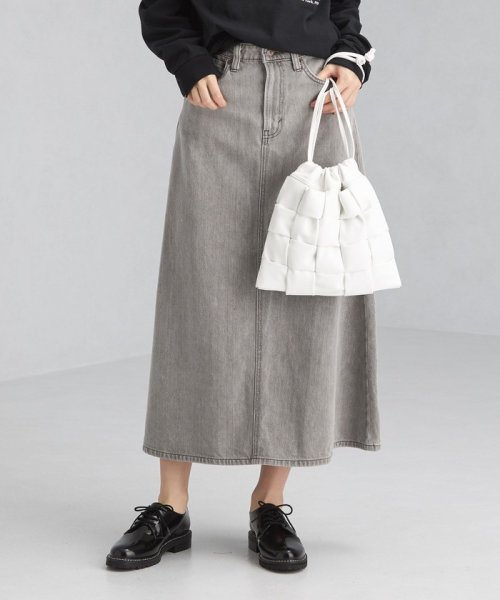 別注 Something サムシング デニム フレア スカート グリーンレーベルリラクシング Green Label Relaxing Magaseek