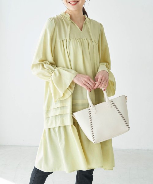 セール 2way ティアードタックミニワンピース ロペピクニック Rope Picnic Magaseek