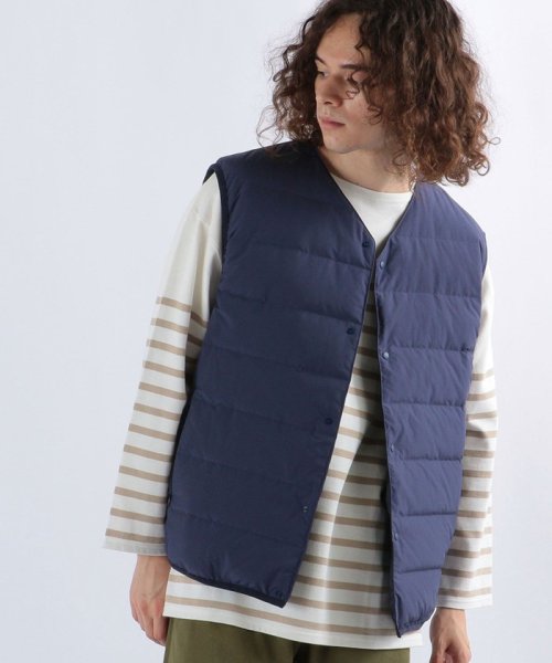 Ships Any別注 Taion パッカブル リバーシブル ステッチレス インナー ダウンベスト 21 シップス エニィ メンズ Ships Any Mens Magaseek