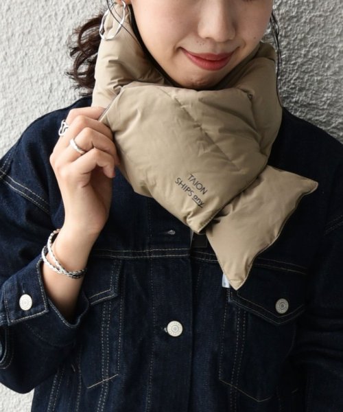 Ships Any別注 Taion ユニセックス ステッチレス ダウン マフラー 21 シップス エニィ メンズ Ships Any Mens Magaseek