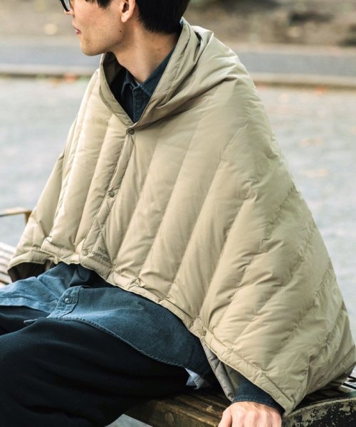 Ships Any別注 Taion ユニセックス ステッチレス ダウン ポンチョ ブランケット シップス エニィ メンズ Ships Any Mens Magaseek