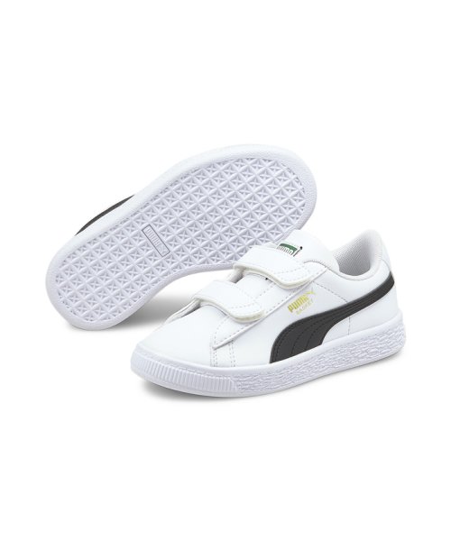 PUMA(プーマ)/キッズ バスケット クラシック XXI V PS スニーカー 17－21cm/PUMAWHITE-PUMABLACK