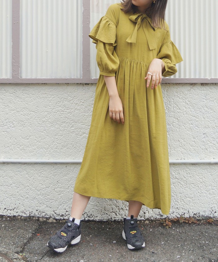 １７９ ｗｇ ニコルクラブ 前後２ｗａｙフリルワンピース レディース 40グリーン 38 M 179 Wg Nicole Club 雑記帳