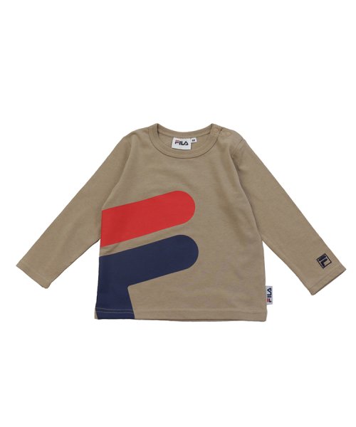 FILA(フィラ)/FILA/フィラ長袖Tシャツ/ライトベージュ