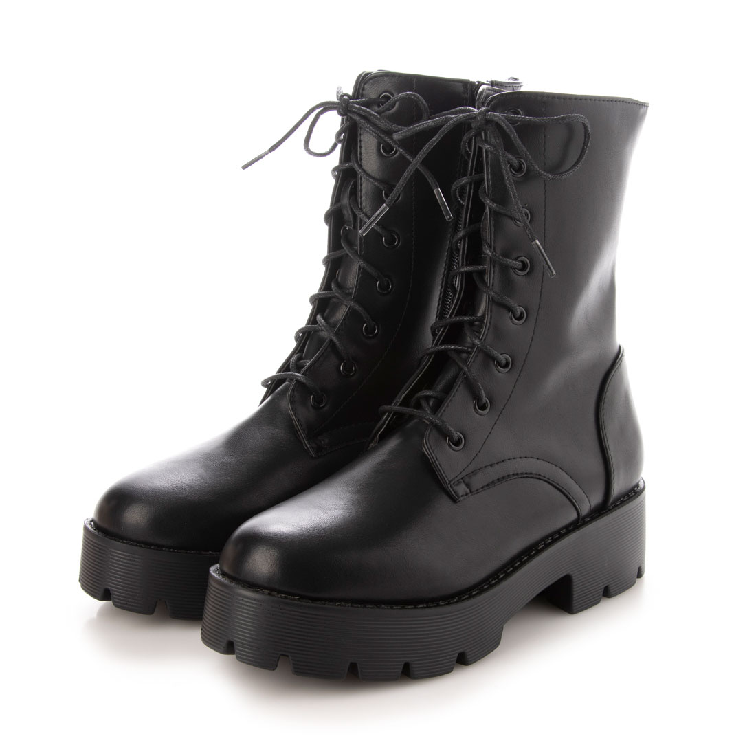 厚底レースアップショートブーツ ヴィヴィアン Vivian Magaseek