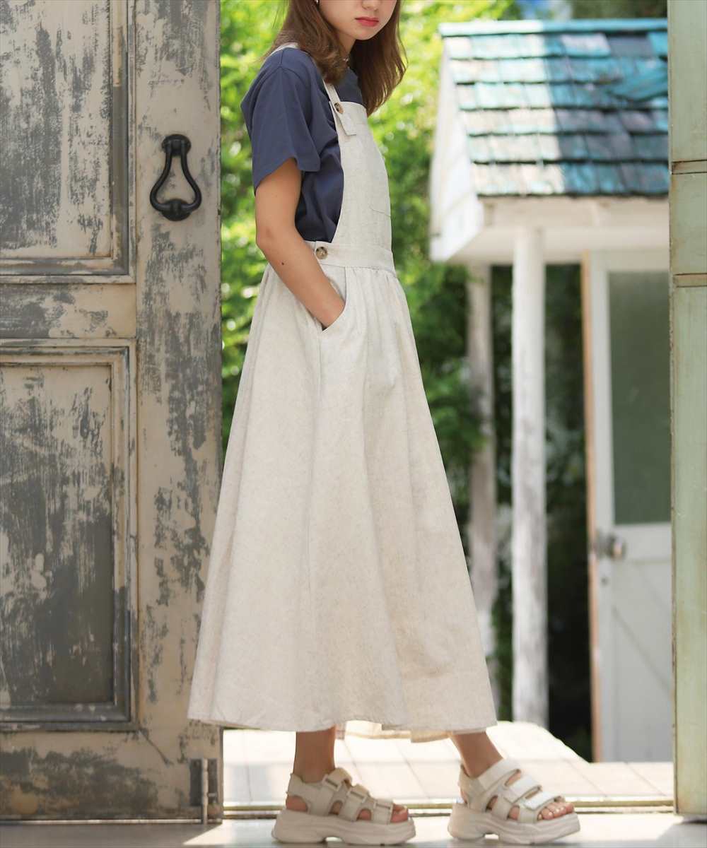 ジャンパースカート(ホワイト・白色)のファッション通販 - MAGASEEK