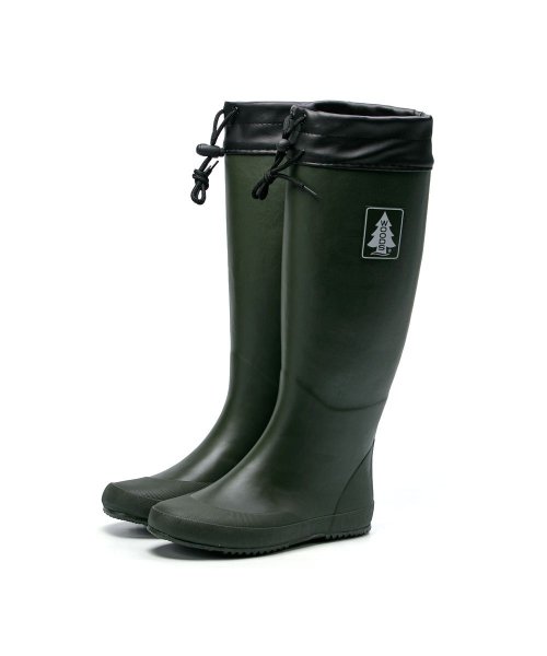パッカブルレインブーツ メンズ レディース レインブーツ 雨靴 防水 Woods ロングブーツ 収納袋つき Fs Wds010 フットプレイス Foot Place Magaseek