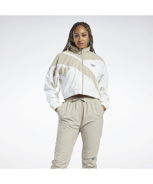 Reebok(リーボック)/リーボック クラシックス クロップト ベクター トラック ジャケット / Reebok Classics Cropped Vector Track Jacket/ホワイト