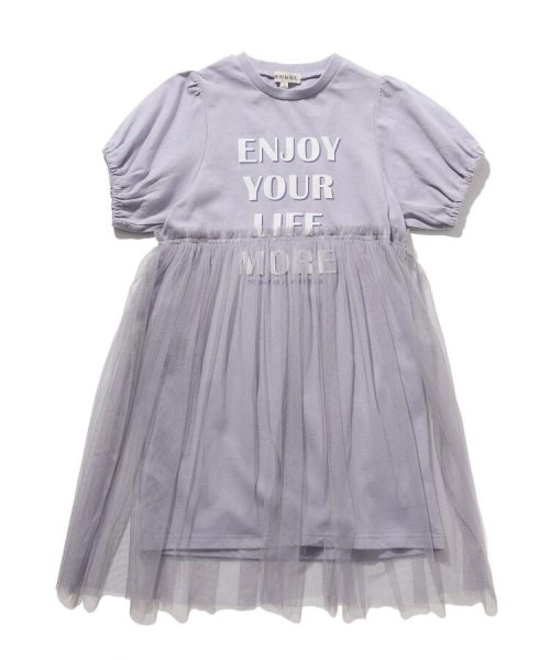 セール 90 140cm チュールドッキングプリントワンピ シューラルーキッズ Shoo La Rue Kids Magaseek