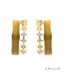 cream dot/上品カラー×ビジューが大人可愛いフープピアス/イヤリング/504203357