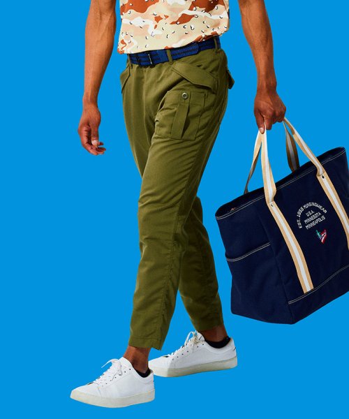 カーゴパンツ ストレッチツイル製品洗い9分丈パンツ レディースファッション 阪急百貨店公式通販 Hankyu Fashion