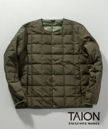 WORK ABOUT(WORK ABOUT)/【TAION/タイオン】別注 DOWN JACKET インナーダウン (※注目のダウンメーカーとのコラボレーション企画!!)/オリーブ