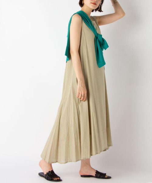 セール セカンドノーリーズ 2nd Nolley S Normment ノーメント シャドウストライプノースリーブワンピース Magaseek