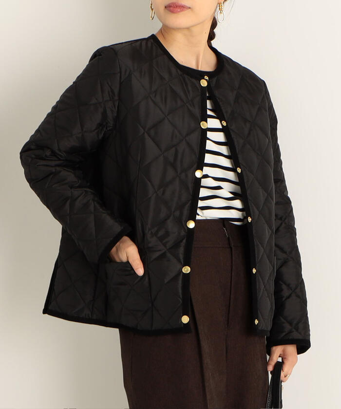 TRADITIONAL WEATHERWEAR キルティングショートコート-