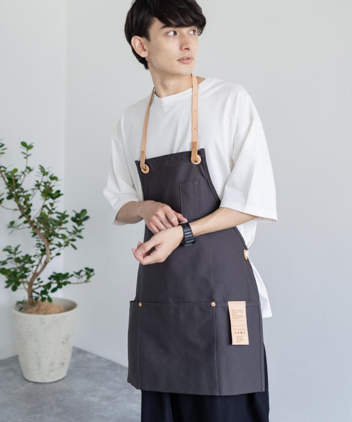 アステカボーダーkh おしゃれ エプロン カフェエプロン キッチンエプロン メンズ レディース ロングエプロン ワークエプロン 男女 通販 感謝価格 ワークエプロン