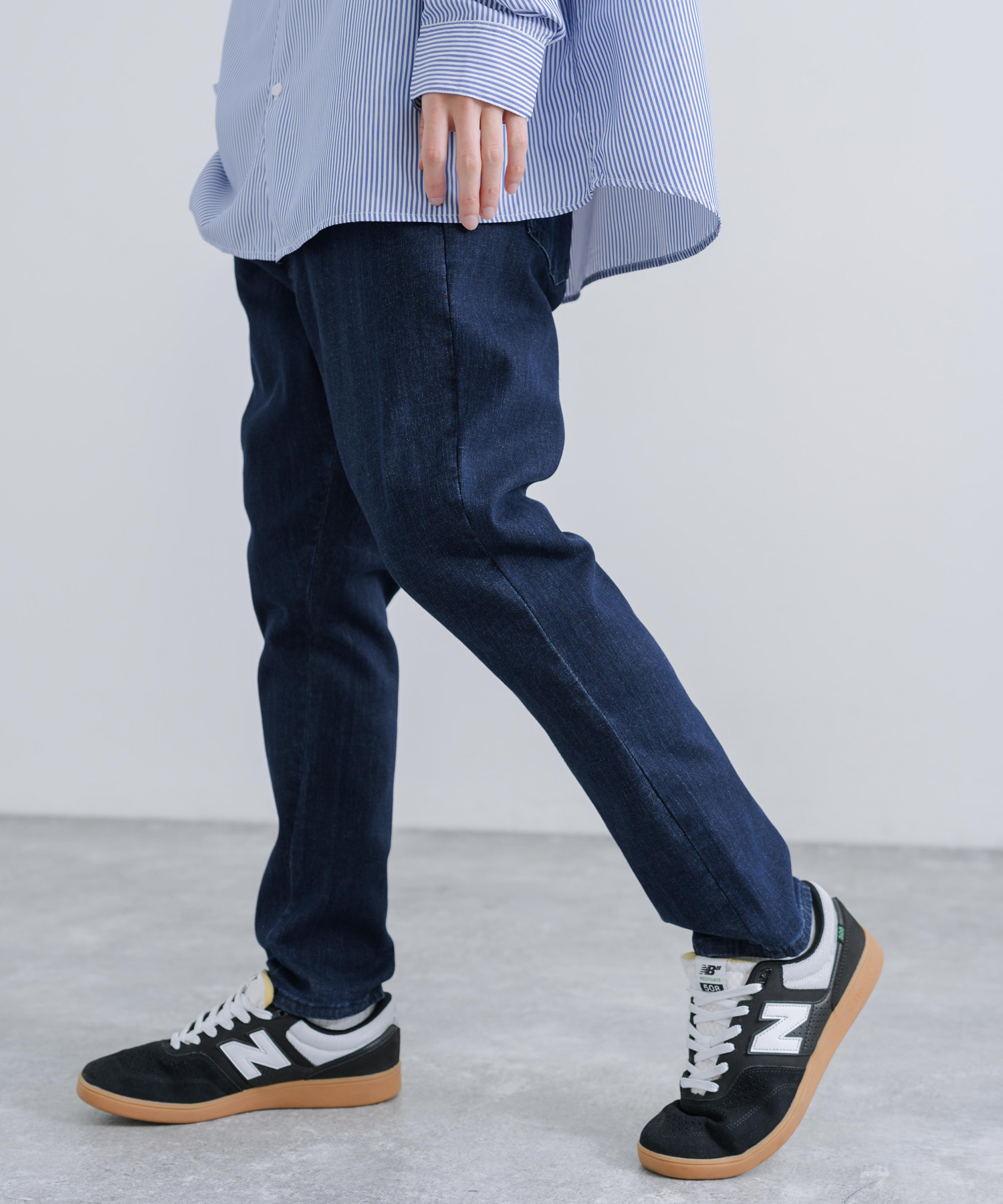ジョガーパンツ ブルー XL 韓国 メンズ ジーパン ストリート ストレッチ