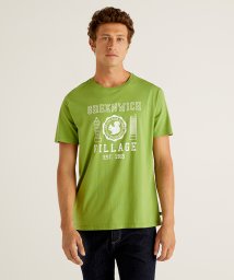 BENETTON (mens)(ベネトン（メンズ）)/プリント半袖Tシャツ・カットソー/ライトグリーン