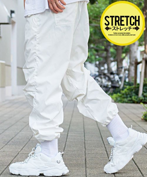 Cavaria ナチュラルストレッチスノーパンツ カーゴパンツ メンズ ゆったり 太め ワイド 大きいサイズ ミリタリーパンツ スノーパンツ ストレッチ 黒 白 キャバリア Cavaria Magaseek