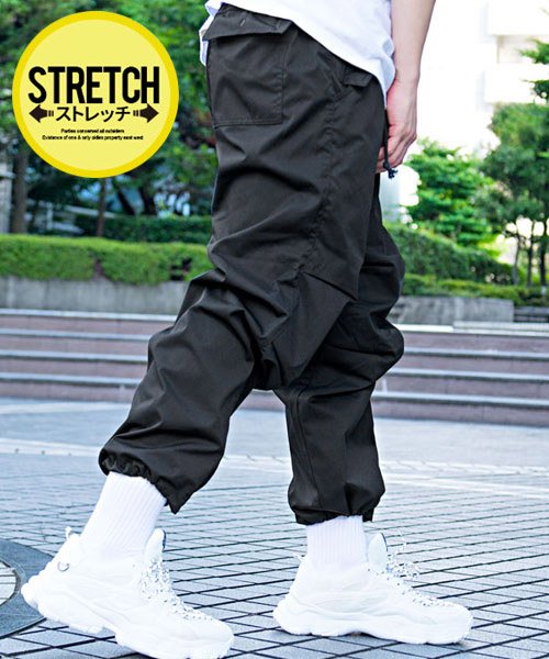 Cavaria ナチュラルストレッチスノーパンツ カーゴパンツ メンズ ゆったり 太め ワイド 大きいサイズ ミリタリーパンツ スノーパンツ ストレッチ 黒 白 キャバリア Cavaria Magaseek