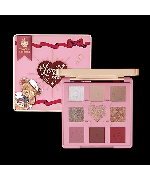 フラワーノーズ ラブベア9色アイシャドウパレット ストロベリーミルク 504206633 フラワーノーズ Flower Knows Magaseek