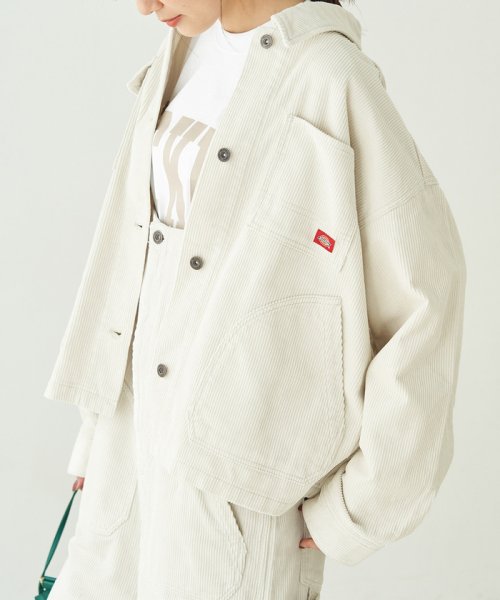 ROPE' PICNIC(ロペピクニック)/【Dickies/ディッキーズ】【WEB限定カラー:ブラウン】シャツブルゾン/オフホワイト（15）