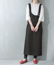 osharewalker(オシャレウォーカー)/『アシメジャンスカ＆Tシャツセット』/ブラック