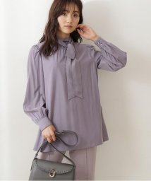 PROPORTION BODY DRESSING(プロポーション　ボディドレッシング)/ボウタイチュニックブラウス/ブルーグレー