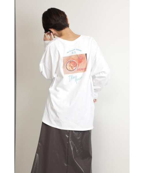 ROSE BUD(ローズバッド)/My Favorite ThingsロングTシャツ/ホワイト