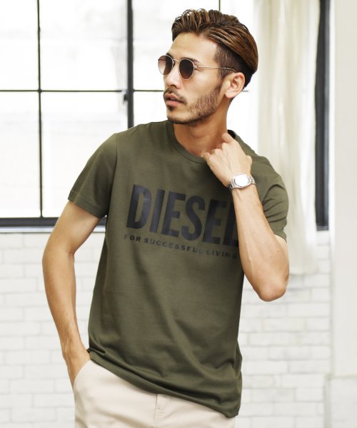 Diesel ディーゼル T Diego Logo T Shirt ブランド Tシャツ メンズ おしゃれ ティーシャツ 半袖 カットソー トップス ジギーズショップ Jiggys Shop Magaseek