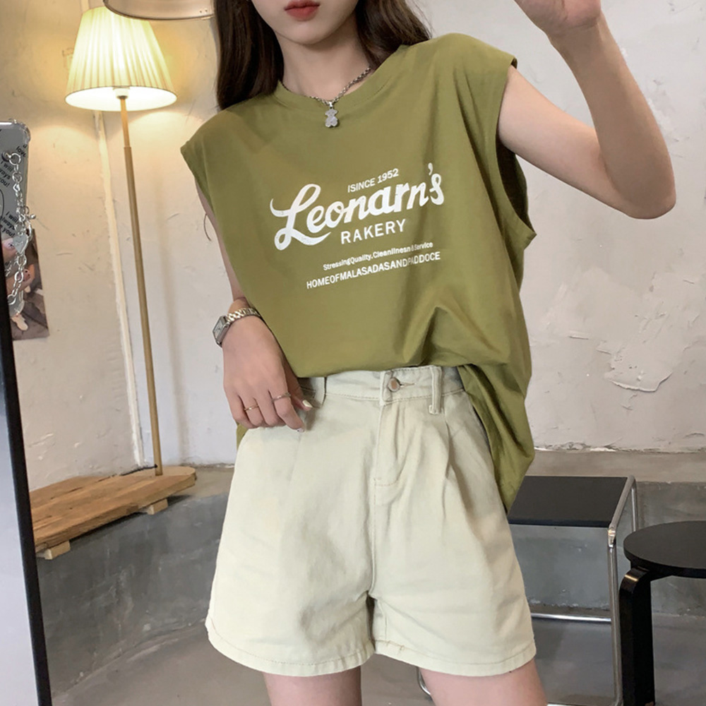 ノースリーブ tシャツ レディースロゴt