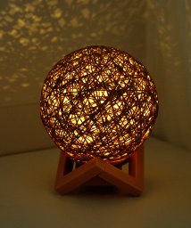 ninon(ニノン)/【調光機能付き】おしゃれな編み上げボール間接照明テーブルランプ/ベージュ