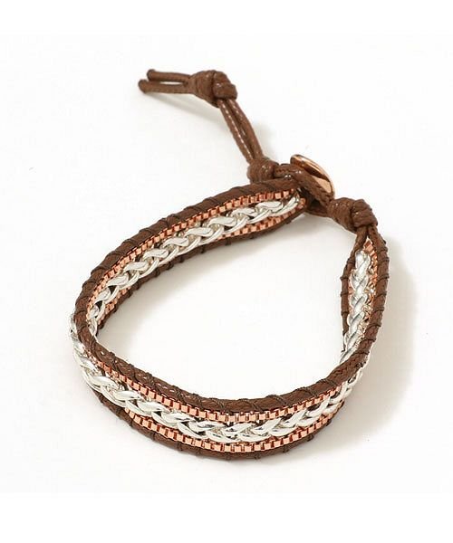 セール Rafu 編み込みチェーンブレスレット メンズ ブランド アクセサリー 真鍮 ゴールド シルバー ユニセックス ラフ Rafu Magaseek