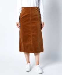 Munsingwear(マンシングウェア)/コーデュロイロングスカート【アウトレット】/ブラウン