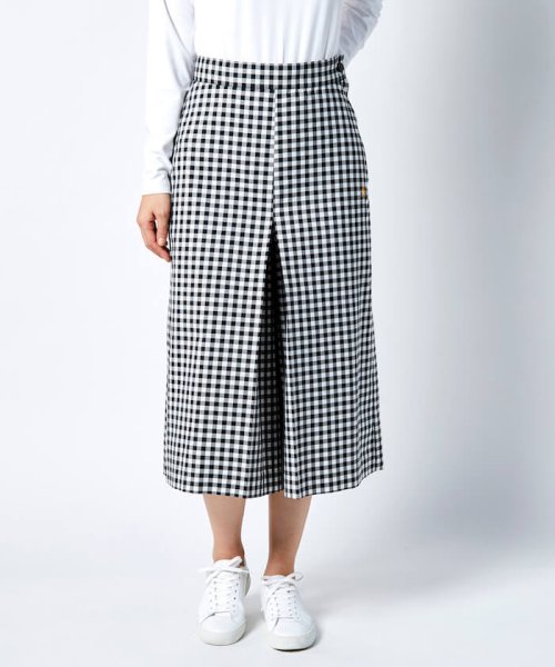Munsingwear(マンシングウェア)/オリジナル先染めチェック キュロットスカート【アウトレット】/ブラック