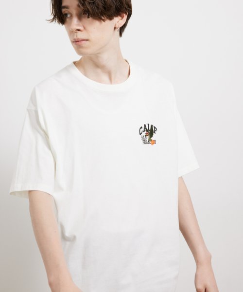 JUNRed(ジュンレッド)/USAミニカレッジTシャツ/ホワイト（10）