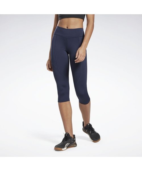 Reebok(Reebok)/ワークアウト レディ パント プログラム カプリタイツ /  Workout Ready Pant Program Capri Tights/ネイビー