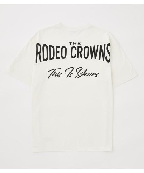 RODEO CROWNS WIDE BOWL(ロデオクラウンズワイドボウル)/メンズBRIDGEロゴTシャツ/O/WHT1