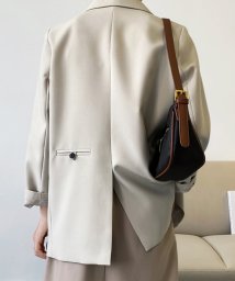 aimoha(aimoha（アイモハ）)/韓国風無地テーラードジャケット 韓国ファッション/ホワイト