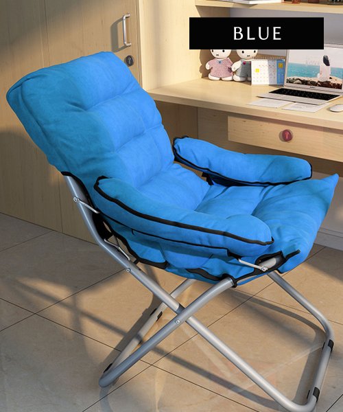 aimoha(aimoha（アイモハ）)/折りたたみ椅子 背もたれ/ブルー