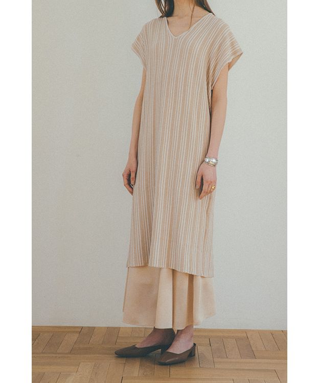 セール】 クラネ(CLANE) |RANDOM STRIPE KNIT ONE PIECE(504211000